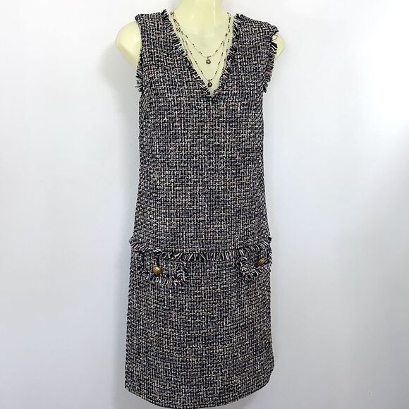 J Crew J.Crew Dress Multi Color Tweed Size 8 NWOT - Picture 5 of 8